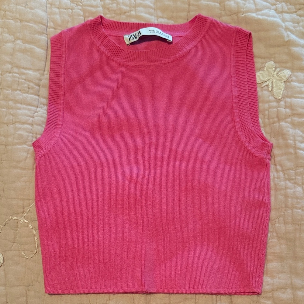 Zara  Vibrant Pink Tank Top